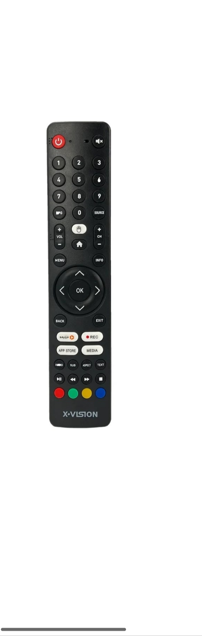 ریموت کنترل تلویزیون ایکس ویژن مدل XVISION 1830 فیلیمو دار